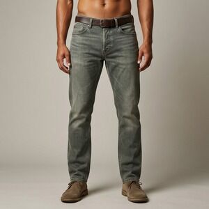 Rag & Bone Fit 2 Slim Fatigue Green Jeans Mens 36 Button Fly MED19H1223IHFG USA
